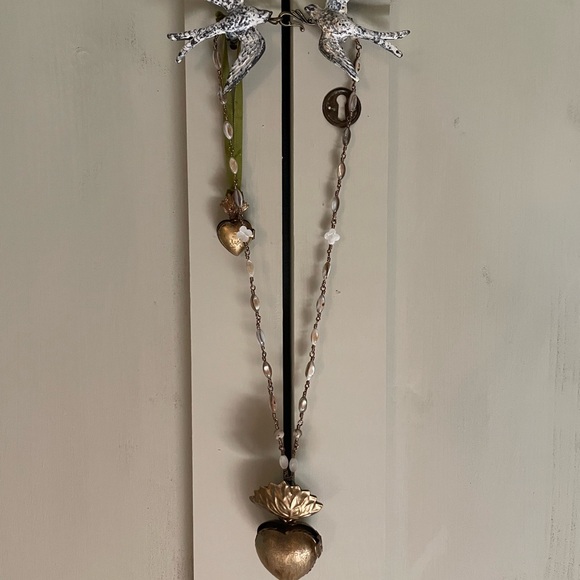 French Reliquary Inspired Sacred Heart Brocante Charlotte antique Limited qty - Picture 14 of 15